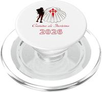 Camino de Inverno, Saint-Jacques-Compostelle 2026 Lady Pilgrim PopSockets PopGrip pour MagSafe