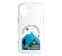 Camino de Invierno Femme Marchant Saint-Jacques-de-Compostelle 2026 Coque pour iPhone 16 Plus