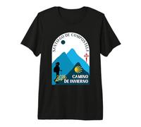 Camino de Invierno Femme Marchant Saint-Jacques-de-Compostelle 2026 T-Shirt Haut de Gamme
