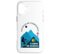 Camino de Invierno Vélo Homme Saint-Jacques-de-Compostelle 2026 Coque pour iPhone 16 Plus