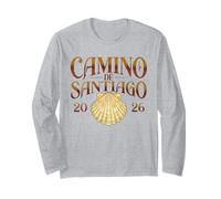 Camino de Santiago 2026 Classique Pétoncle Coquille Pèlerin Manche Longue