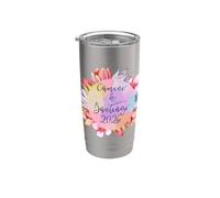 Camino de Santiago 2026 Floral Boho Pèlerin Espagne Gobelet isotherme en acier inoxydable double paroi