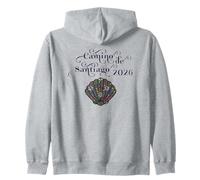 Camino de Santiago 2026 Pétoncle Floral Pèlerin Espagne Sweat à Capuche