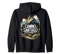 Camino de Santiago Montagne Pèlerin Espagne Compostelle Sweat à Capuche