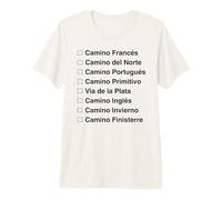 Camino Del Norte de Santiago Route côtière du Nord de T-Shirt Haut de Gamme