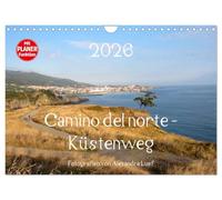 Camino del norte - Küstenweg (Wandkalender 2026 DIN A4 quer), CALVENDO Monatskalender: Pilgerweg entlang der spanischen Nordküste von Irun nach Santiago de Compostela
