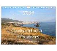 Camino del norte - Küstenweg (Wandkalender 2026 DIN A4 quer), CALVENDO Monatskalender: Pilgerweg entlang der spanischen Nordküste von Irun nach Santiago de Compostela