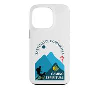 Camino Espiritual Man and Dog Saint-Jacques-de-Compostelle 2026 Coque pour iPhone 13 Pro