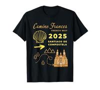 Camino Frances 2025 Saint-Jacques-de-Compostelle T-Shirt