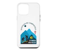 Camino Frances Couple Pèlerins Saint-Jacques-de-Compostelle 2026 Coque pour iPhone 12 Pro Max