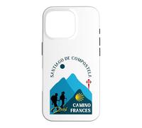 Camino Frances Couple Pèlerins Saint-Jacques-de-Compostelle 2026 Coque pour iPhone 16 Pro