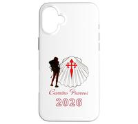 Camino Frances Saint-Jacques-Compostelle 2026 Lady Pilgrim Coque pour iPhone 16 Plus