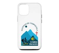 Camino Frances Vélo Couple Saint-Jacques-de-Compostelle 2026 Coque pour iPhone 12/12 Pro