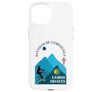 Camino Frances Vélo Homme Saint-Jacques-de-Compostelle 2026 Coque pour iPhone 15