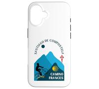 Camino Frances Vélo Homme Saint-Jacques-de-Compostelle 2026 Coque pour iPhone 16