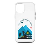 Camino Ingles Couple Pèlerins Saint-Jacques-de-Compostelle 2026 Coque pour iPhone 12/12 Pro
