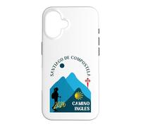 Camino Ingles Femme Marchant Saint-Jacques-de-Compostelle 2026 Coque pour iPhone 16