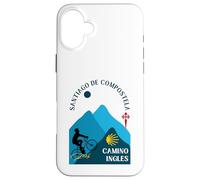 Camino Ingles Vélo Homme Saint-Jacques-de-Compostelle 2026 Coque pour iPhone 16 Plus