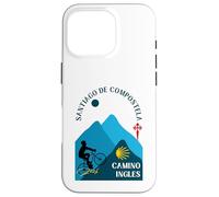 Camino Ingles Vélo Homme Saint-Jacques-de-Compostelle 2026 Coque pour iPhone 16 Pro