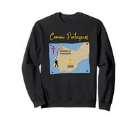 Camino Portugues 2026 Carte du pèlerin de Saint-Jacques-de-Compostelle Sweatshirt