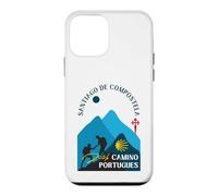 Camino Portugues Couple Pèlerins Saint-Jacques-de-Compostelle 2026 Coque pour iPhone 12 Mini