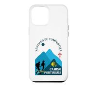 Camino Portugues Couple Pèlerins Saint-Jacques-de-Compostelle 2026 Coque pour iPhone 12 Pro Max