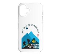 Camino Portugues Couple Pèlerins Saint-Jacques-de-Compostelle 2026 Coque pour iPhone 16