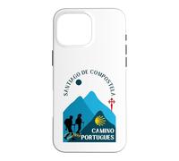 Camino Portugues Couple Pèlerins Saint-Jacques-de-Compostelle 2026 Coque pour iPhone 16 Pro Max