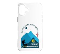 Camino Portugues Homme et Chien Saint-Jacques-de-Compostelle 2026 Coque pour iPhone 16 Plus