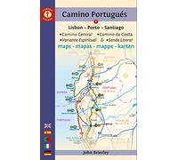 Camino Portugués Maps: Lisbon - Porto - Santiago / Camino Central, Camino de la Costa, Variente Espiritual & Senda Litoral