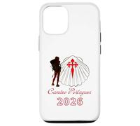 Camino Portugues Saint Jacques Compostela 2026 Lady Pilgrim Coque pour iPhone 12/12 Pro