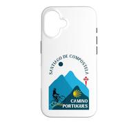 Camino Portugues Vélo Femme Saint-Jacques-de-Compostelle 2026 Coque pour iPhone 16