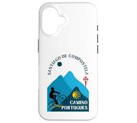 Camino Portugues Vélo Homme Saint-Jacques-de-Compostelle 2026 Coque pour iPhone 16