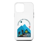 Camino Primitivo Couple Pèlerins Saint-Jacques-de-Compostelle 2026 Coque pour iPhone 12 Pro Max