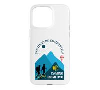 Camino Primitivo Couple Pèlerins Saint-Jacques-de-Compostelle 2026 Coque pour iPhone 15 Pro Max