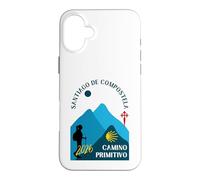Camino Primitivo Femme Marchant Saint-Jacques-de-Compostelle 2026 Coque pour iPhone 16 Plus