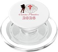 Camino Primitivo Saint-Jacques-Compostelle 2026 Lady Pilgrim PopSockets PopGrip pour MagSafe