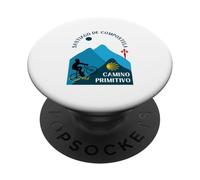 Camino Primitivo Vélo Homme Saint-Jacques-de-Compostelle 2026 PopSockets PopGrip Adhésif
