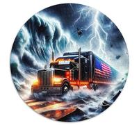 Camion 1000 Pièces Casse-tête Cool Puzzles Circulaires pour Adultes Et Enfants Classiques Cadeaux Qualité Supérieure 1000pcs (67.5x67.5cm)