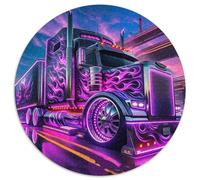 Camion 1000 Pièces Casse-tête Cool Puzzles Circulaires pour Adultes Et Enfants Classiques l'art De La Décoration Moderne Qualité Supérieure 1000pcs (67.5x67.5cm)