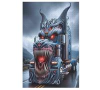 Camion 1000 Pièces Puzzle en Bois pour Adultes Enfants, Puzzles Impossible, Jeu D'adresse pour Toute La Famille, （78×53cm）