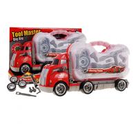 Camion 2En1 Avec Valise À Outils Pour Enfants 3+ Démontage Du Véhicule + Remplacement Des Roues + Sons