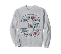 Camion 3e Anniversaire 3 Ans garçons Filles Camion Sweatshirt