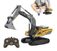 Camion à benne basculante avec lit en métal - Ensemble de construction alimenté par batterie rechargeable, matériel d'excavation moteur électrique couple élevé, outil simulation d'effet sonore réalist