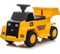 Camion à benne basculante CAT pour enfants 6V - 1 à 3 ans - avec lumière - Jaune