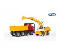 Camion à benne basculante man tga avec p