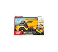 Dickie Toys Camion à Benne Volvo Tough Hauler (26 cm) - Camion Benne Jouet pour Enfants à partir de 3 Ans avec Roue Libre et Surface de Chargement Mobile, Convient comme Jouet de Sable
