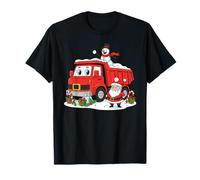 Camion à Benne drôle Père Noël Bonhomme de Neige Noël Enfants garçons Filles T-Shirt