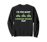 Camion à ordures 3e Anniversaire Trois camions Old Toddler Art Sweatshirt