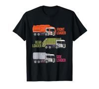 Camion à ordures à chargement frontal avec chargeur arrière T-Shirt